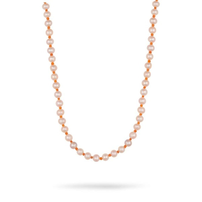 Gul 2- Fresh Water Pearl and Coral Necklace β Single layer