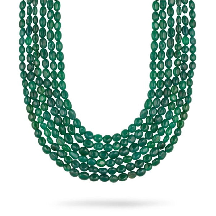 Green Plain and Smooth Onyx β Oval shape