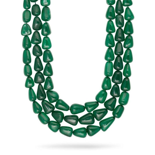 Green Onyx - Strawberry shape