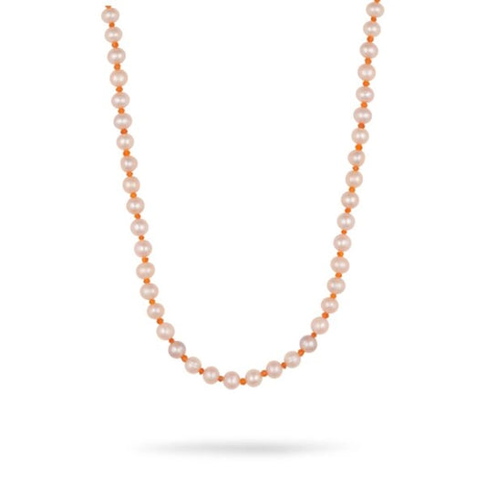 Gul 2- Fresh Water Pearl and Coral Necklace – Single layer