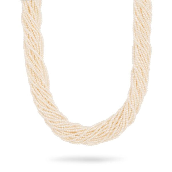 Freshwater pearl string button shape– 2mm