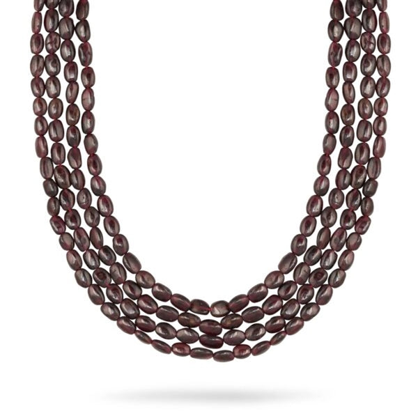 Garnet in oval shape