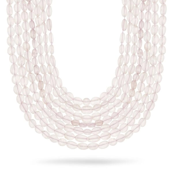 Lightest pink rose quartz