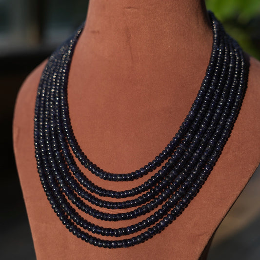 Neelam-Alluring and mesmerizing Natural Blue Sapphire Necklace