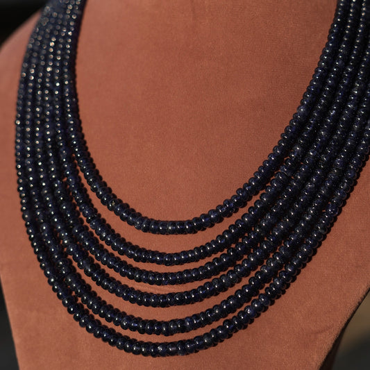 Neelam-Alluring and mesmerizing Natural Blue Sapphire Necklace