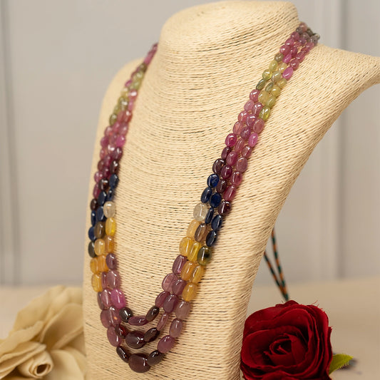 Mani- Multi sapphire necklace