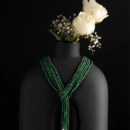 Malachite Tie Necklace