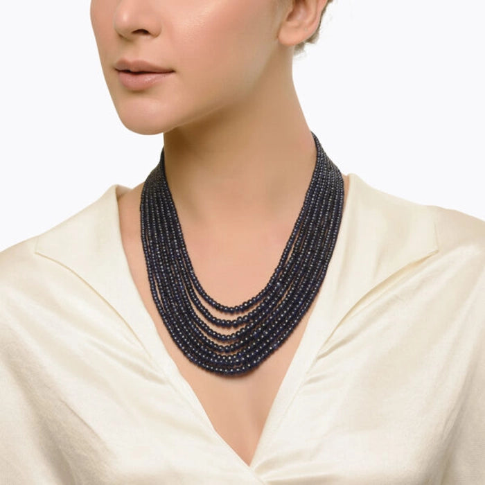 natural blue sapphire necklace
