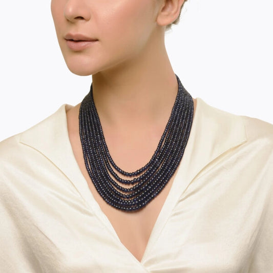 natural blue sapphire necklace
