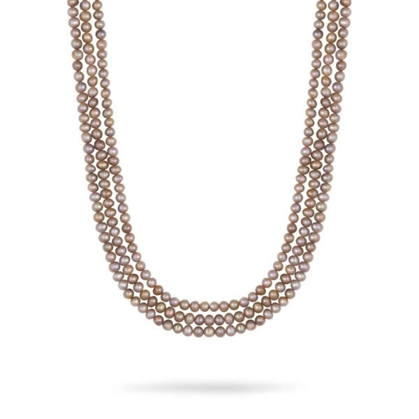 Ivy- Shades of pink layered necklace in classic 3 layers