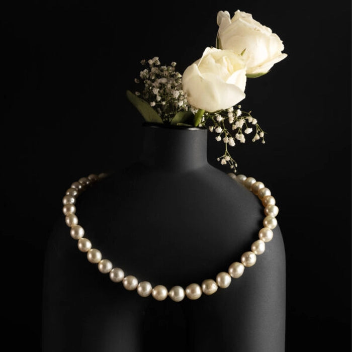 Buy White Real Pearl Necklaces Online for Women Original Pearl Designs Set Jewellery Collection in India Kantilal Exports