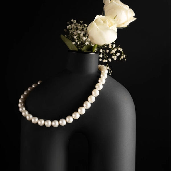 Classic lustrous Graded South Sea Pearl Necklace– White