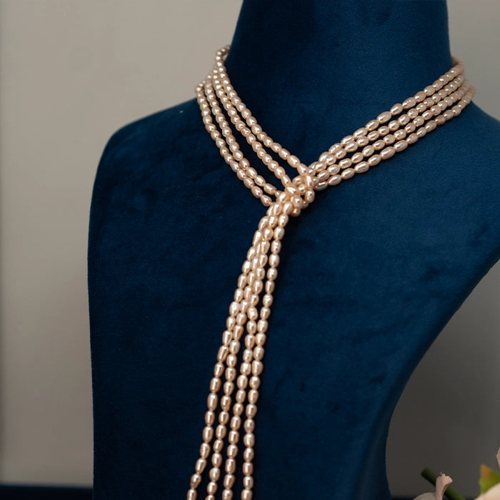 Wania- an exquisite pearl tie necklace