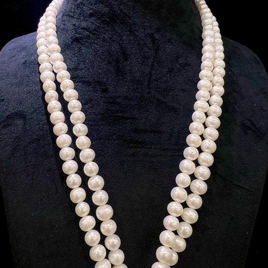 White Freshwater Pearls-8mm