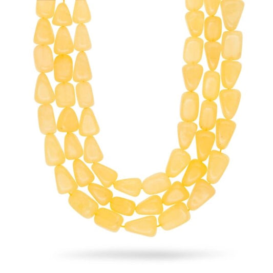 Yellow Onyx - Strawberry shape