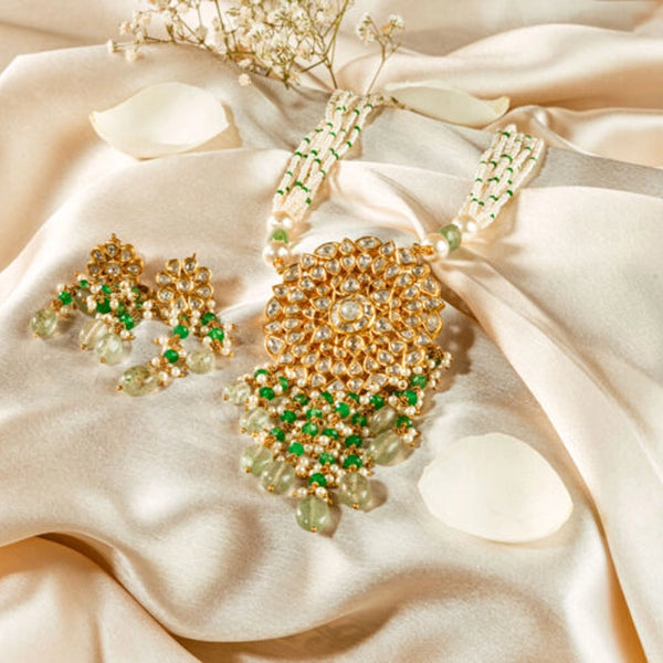 Aaran-Polki Choker Patti Set