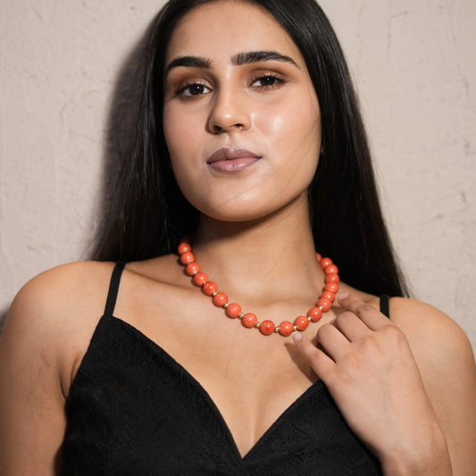 Alani- Natural Coral necklace