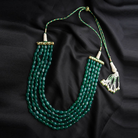 Bliss- Green Onyx layered necklace