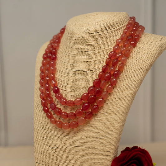 Kashvi- Red Jade necklace