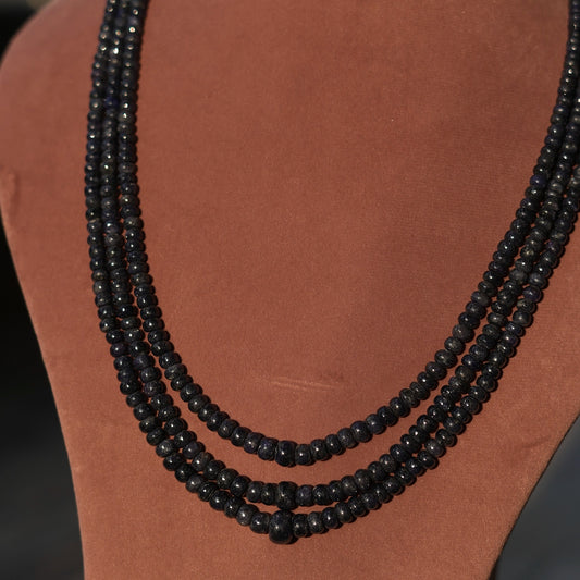 Safira-Radiant Natural Blue Sapphire Necklace