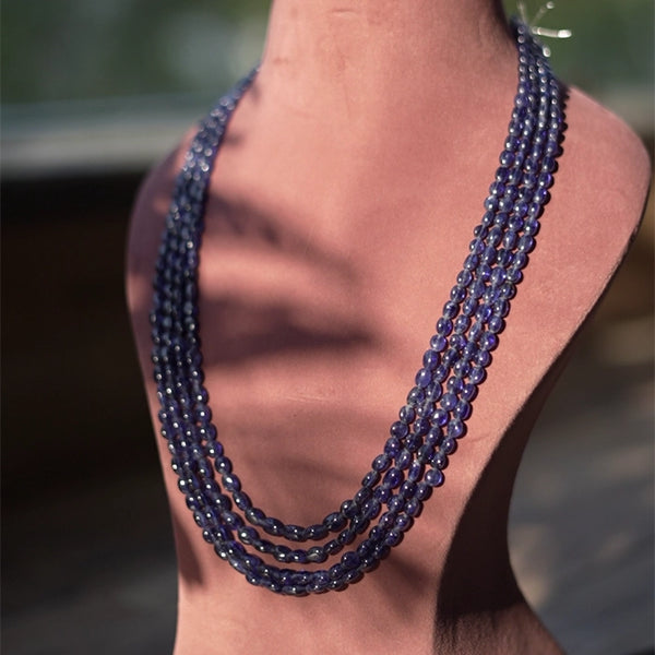 Shirom-Enchanting Natural Blue Sapphire Necklace