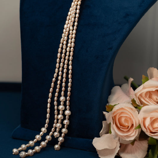 Wania- an exquisite pearl tie necklace